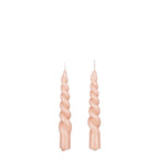 Bougie de dîner Twist Rose