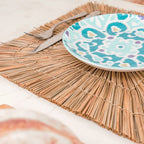 Set de table (Lot de 2, 4 ou 6) 36 cm | Set de table VARNA (naturel) en jonc de mer