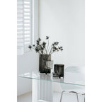 Art de la Table Vase haut moderniste innovant, design haut de gamme, constructiviste FUSIO 32 Gris Zistyhome art de la table