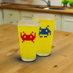 Space Invaders - lot de 2 verres - avec changement de couleur