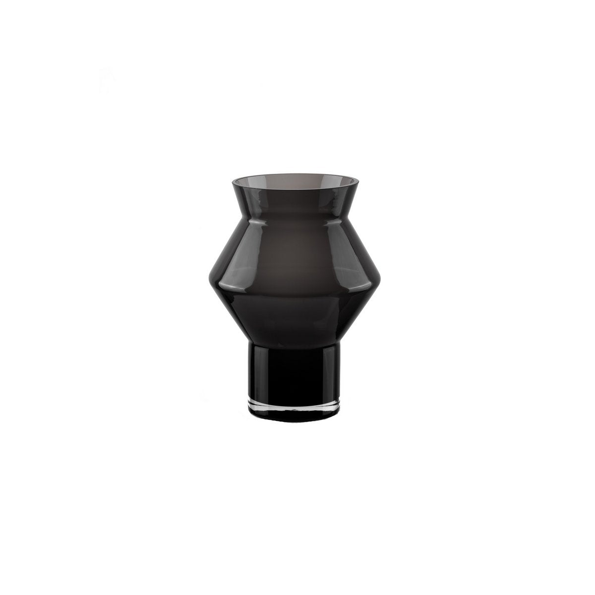 Vase au design moderne, best-seller tendance, verre gris foncé de haute qualité, CUZ11GR
