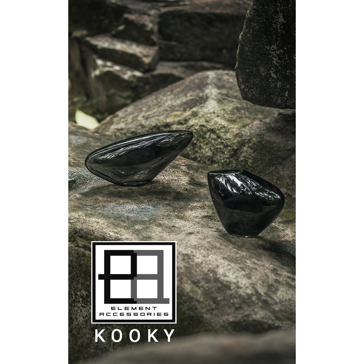 Vase with an innovative design, organic shape resembling a pebble, KOOKY21GR