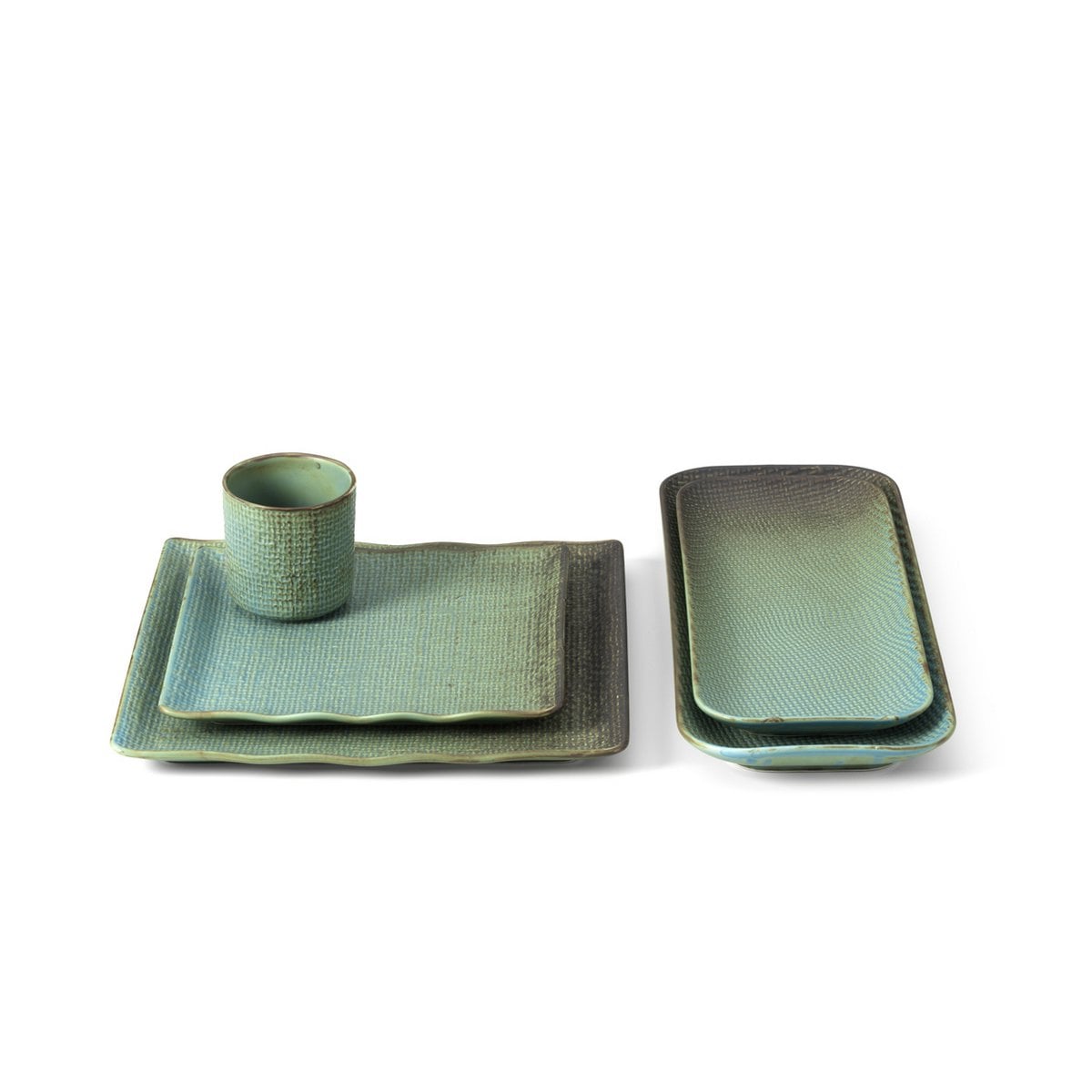 Assiette Rectangulaire La Lagune - M