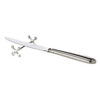 EDZARD Lot de 6 porte-couteaux repose-couteaux croix, noble argenté, protégé contre la ternissure, longueur 7 cm