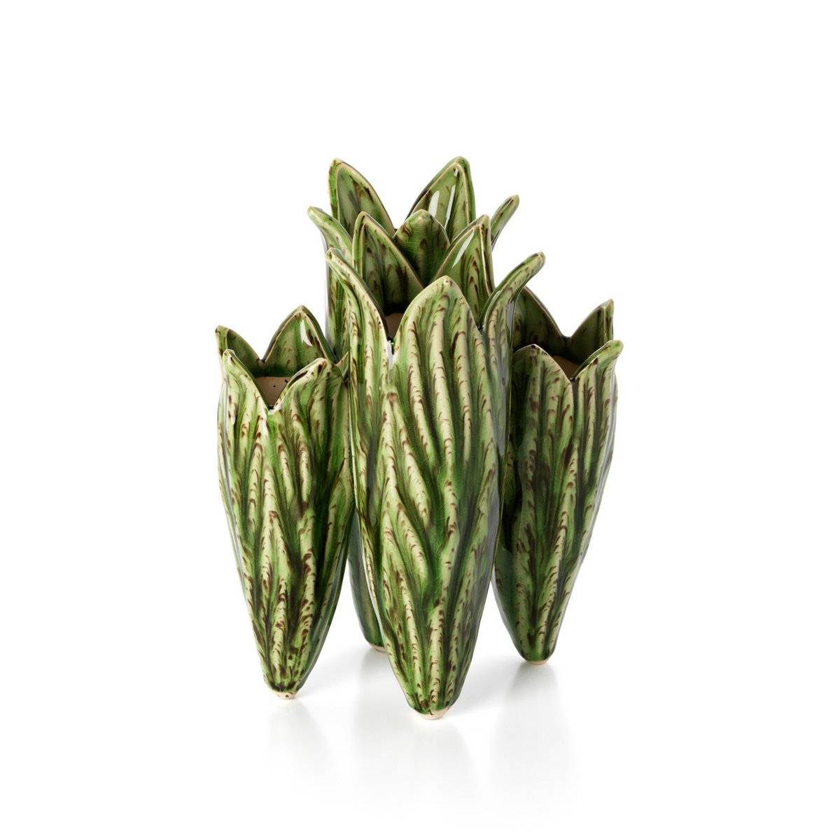 Le Vase Feuille de Tulipe - Vert Forêt
