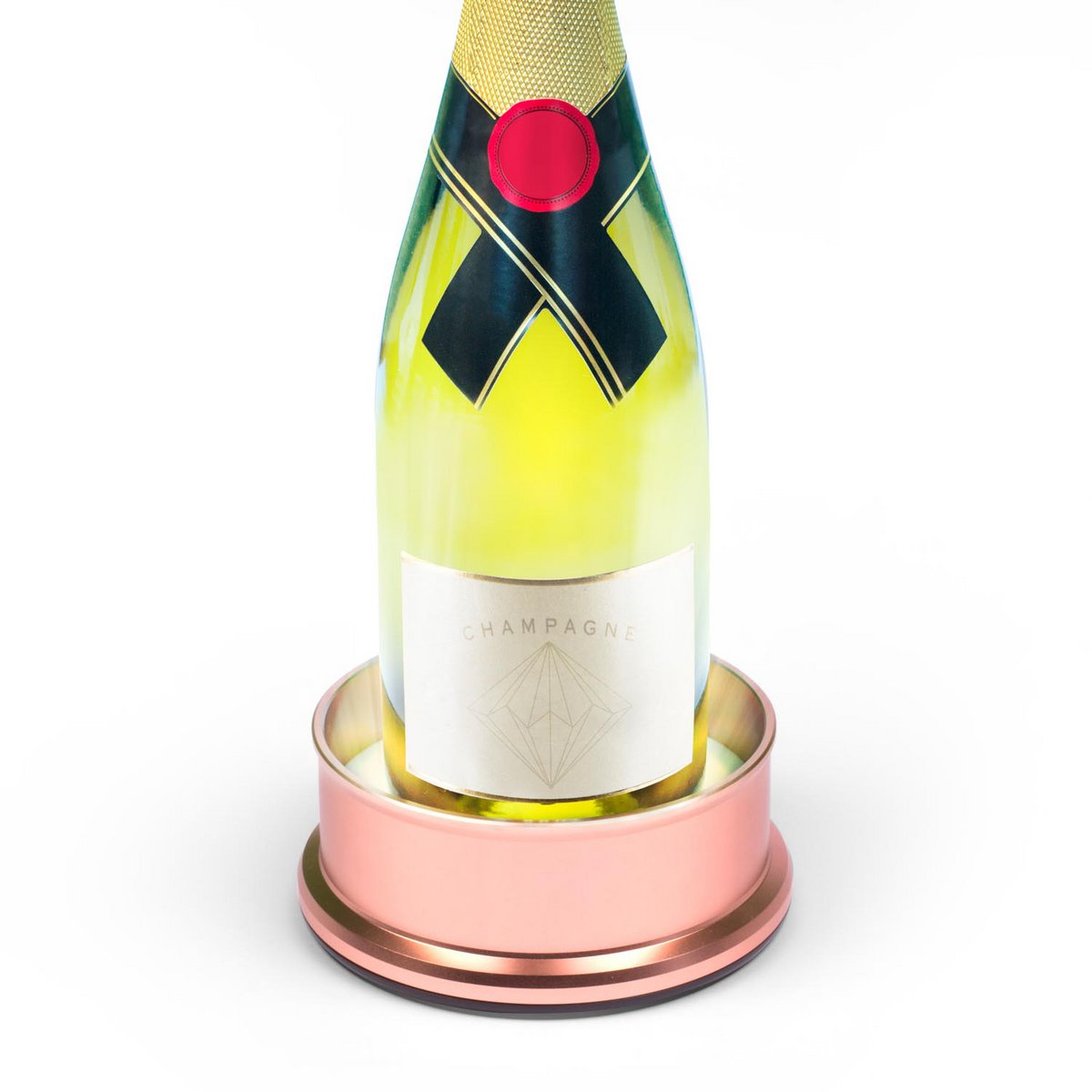 Dessous de bouteille design (avec éclairage)
