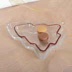 Coupelle sapin en verre 25x22x2.5cm