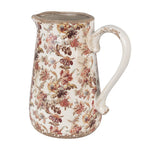 La décoration peut être 21x15x23 cm Puche florale en céramique rose beige