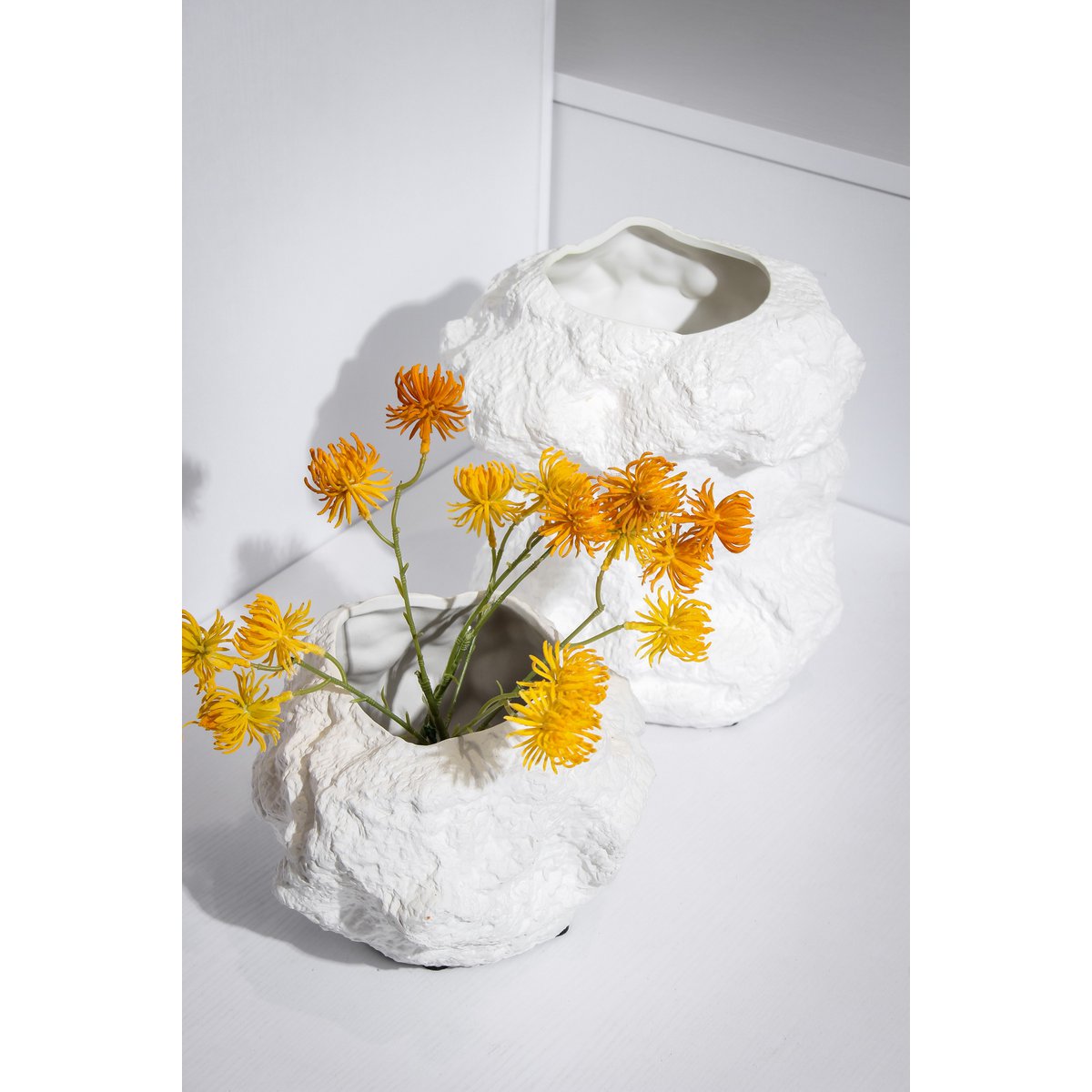 Art de la Table Vase en céramique w. look rock, design naturel tendance.CHU20WH Zistyhome art de la table