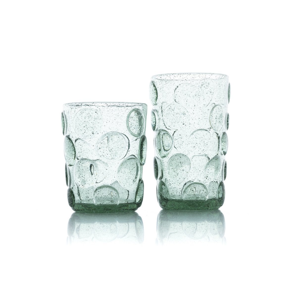 Le verre à eau Frosted Dot - Aqua