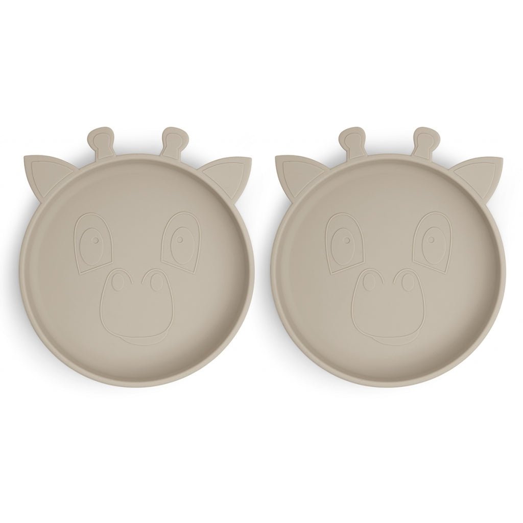 Akila assiette en silicone 2-pack Girafe
