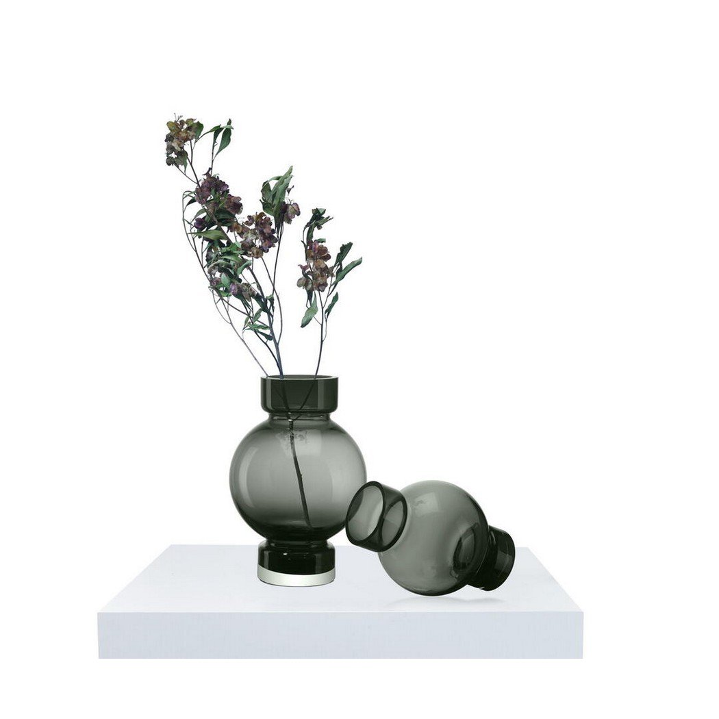 Art de la Table vase de luxe moderne en forme de boule ORURO - verre épaisseur 9 mm Zistyhome art de la table