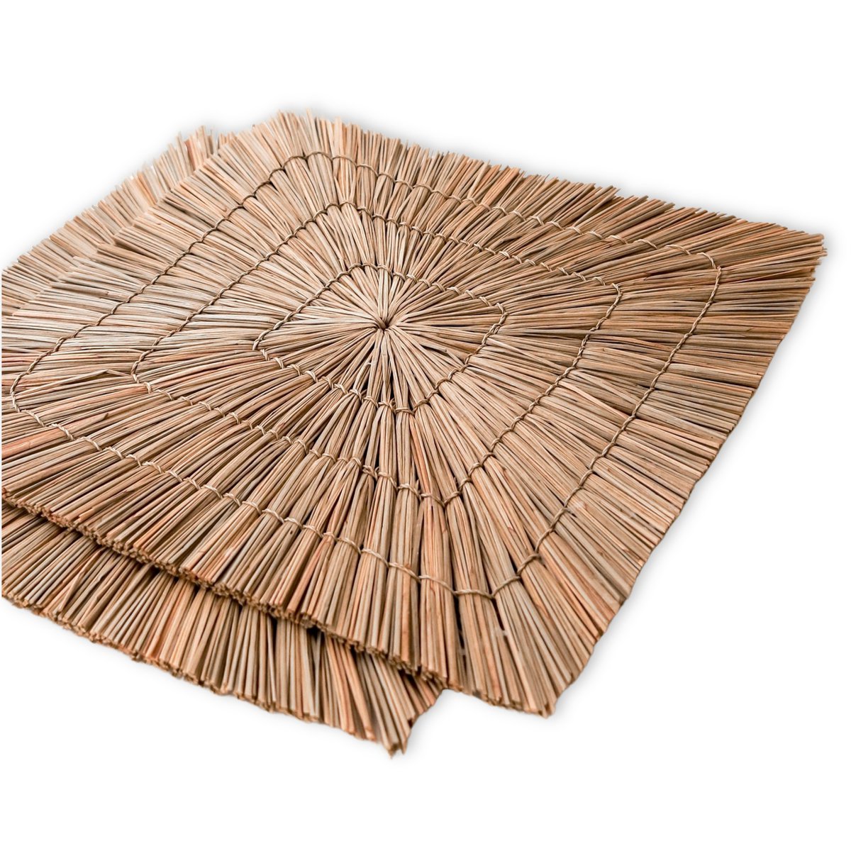 Set de table (Lot de 2, 4 ou 6) 36 cm | Set de table VARNA (naturel) en jonc de mer
